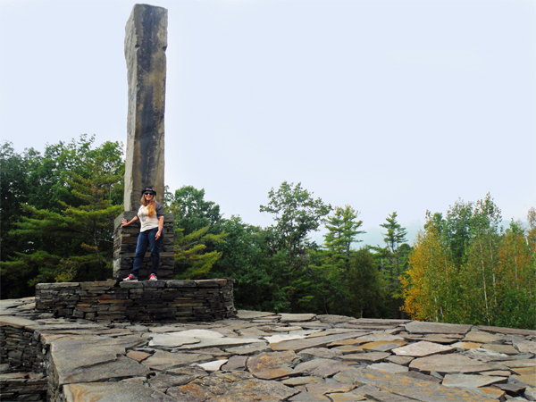 panorama of the monolith and Karen Duquette